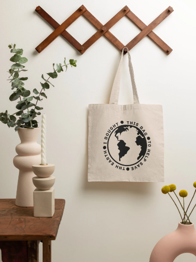 I Bought This Bag to Help Save the Earth | Canvas | Tote BagRE-Usable "teacher Stuff " Tote Bag for Crafts, Shopping, Groceries, Books, Beach, Diaper Bag &amp; Much More, 15”x16”This tote bag is the perfect accessory to take WatchamaknJamaicanWatchaMaknJamaican