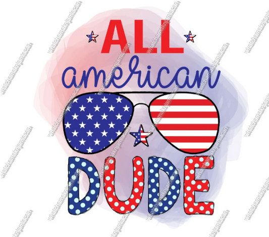 All American Dude Sublimation Design For T-shirts, Caps, Tumblers |4th of July Sublimation Png Dxf, Esp Jpeg file | Fourth of July Design - WatchaMaknJamaican