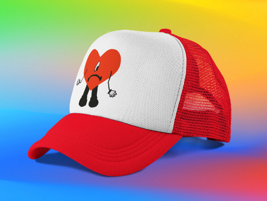 Bad Bunny Hat | Bad Bunny Trucker Hat | Adult and youth Bad Bunny Mesh Hat | Bad Bunny Cap - WatchaMaknJamaican