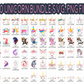 Unicorn Bundle for Cricut Cut Files SVG and PNG Only | 230 Cute Unicorn Dabbing PNG & Svg File for T-Shirts, Mugs and Fun Activities - WatchaMaknJamaican