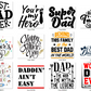 Father's Day Bundle for Cricut Cut Files SVG and PNG Only | 130 High Quality Png Files Ready to Print that Comes with Svg files - WatchaMaknJamaican