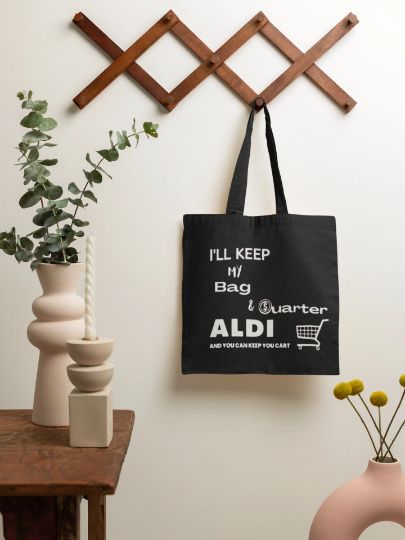 Aldi Funny Tote Bag | Funny ToteRE-Usable "Aldi Funny Tote Bag" Tote Bag for Crafts, Shopping, Groceries, Books, Beach, Diaper Bag &amp; Much More, 15”x16”This tote bag is the perfect accessory to WatchamaknJamaicanWatchaMaknJamaican