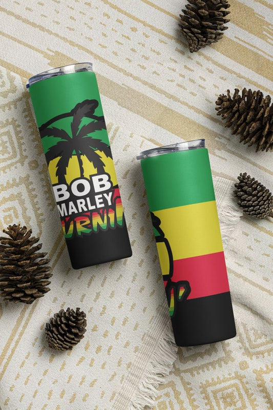 Bob Marley 20oz & 30oz Skinny Tumbler Wrap | Bob Marley PNG Sublimation Tumbler Template | JPEG | Bob Marley Wrap | Bob Marley Gift - WatchaMaknJamaican