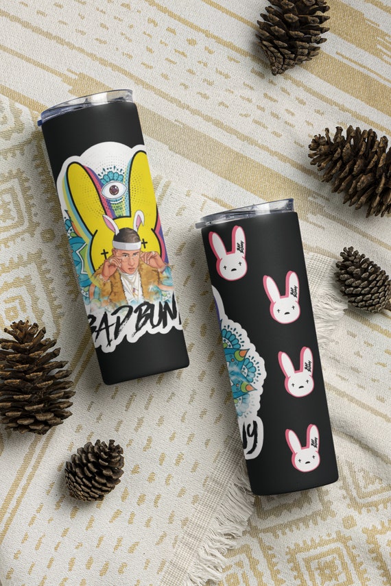 Bad Bunny 20oz & 30oz Skinny Tumbler Wrap | Bad Bunny PNG Sublimation Tumbler Template |JPEG | Bad Bunny un verano sin ti | Bad Bunny Gift - WatchaMaknJamaican