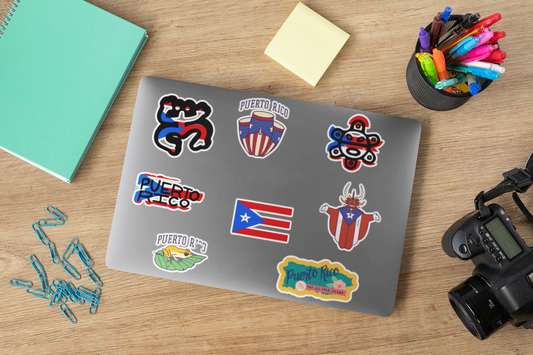 Puerto Rico Stickers for Tumblers, laptops, Tablets Glossy Sticker, Die Cut - WatchaMaknJamaican