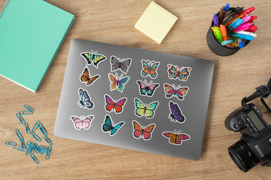 16 Butterfly Stickers for Tumblers, Mail Sealer, laptop | Decal StickeMade with printed vinyl, these stickers are fully waterproof. Use them with ease on anything from laptops to water bottles. And thanks to the high quality vinyl, theWatchamaknJamaicanWatchaMaknJamaican