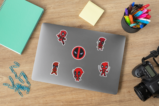 Deadpool Stickers for Tumblers, laptops, Tablets Water Bottle Sticker, Sticker, Die Cut - WatchaMaknJamaican
