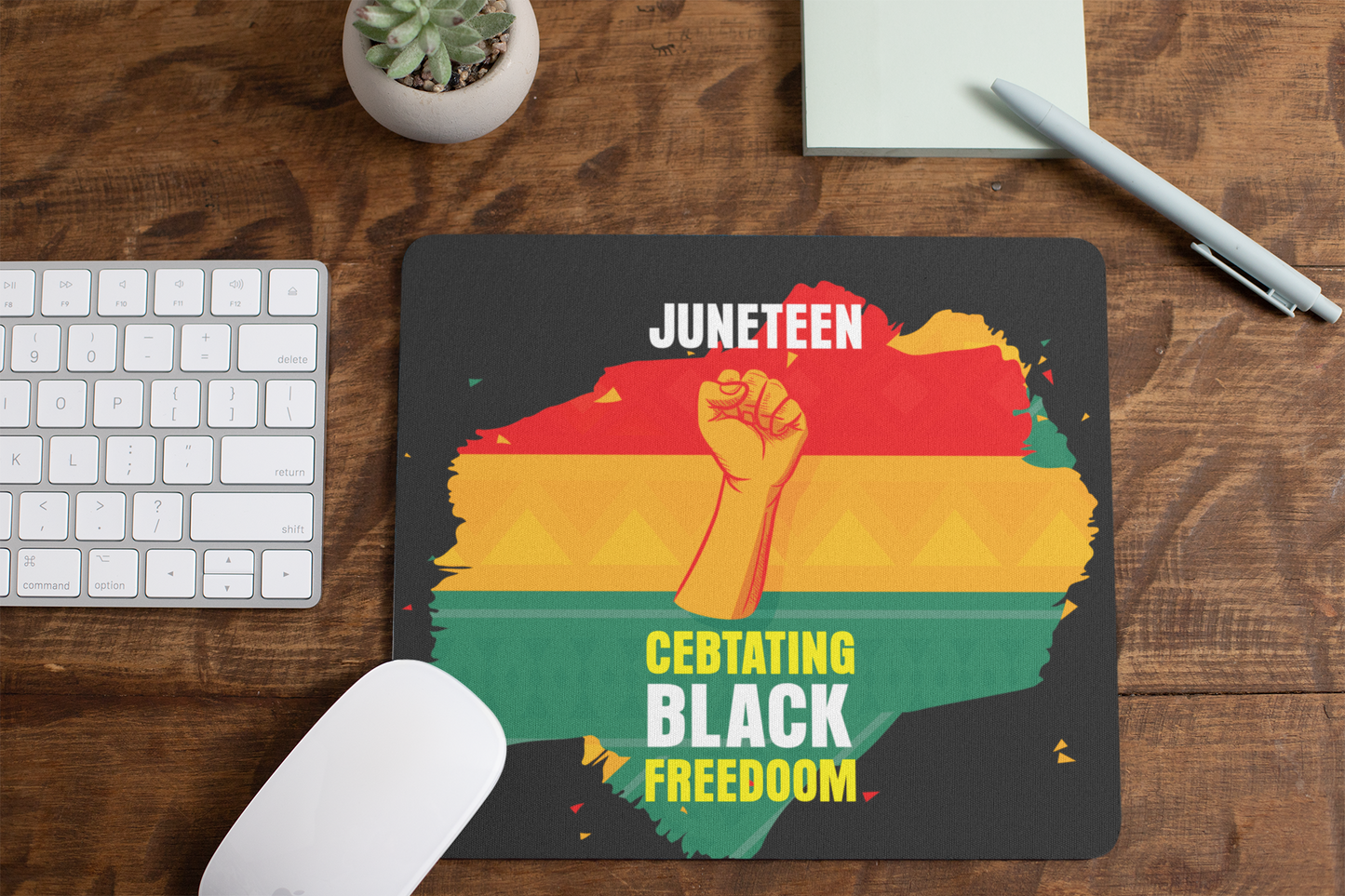 Juneteenth Black History Mousepad For Office | Gaming | School. Mousepad for Laptop and Desktop