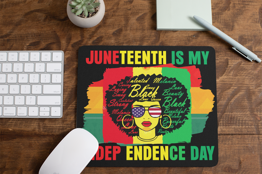 Juneteenth Mousepad For Office | Gaming | School. Mousepad for Laptop and Desktop